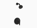 Matte Black Shower Trim Set O701