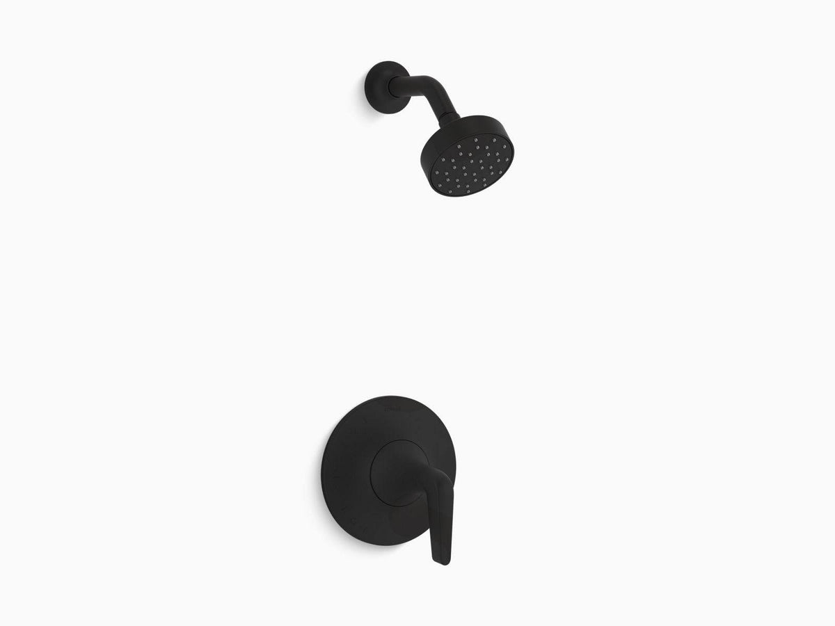 Matte Black Shower Trim Set O701