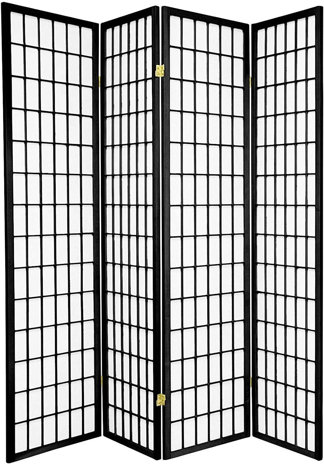 4 Panels Wood Shoji Room Divider Screen B242027