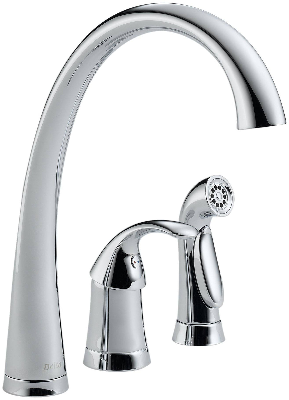 Chrome Single Handle Kitchen Faucet with Spray X23809