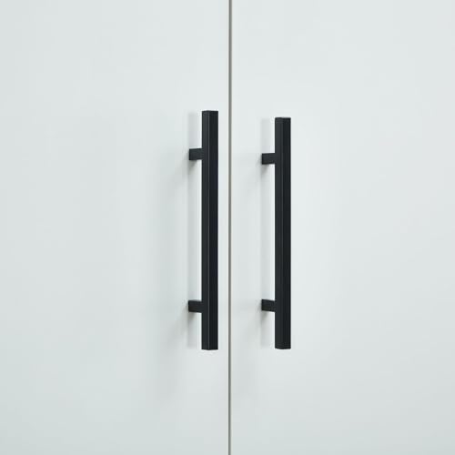 White 4 Door Wood Armoire Wardrobe with 2 Hanging Rods and 2 Drawers U8458