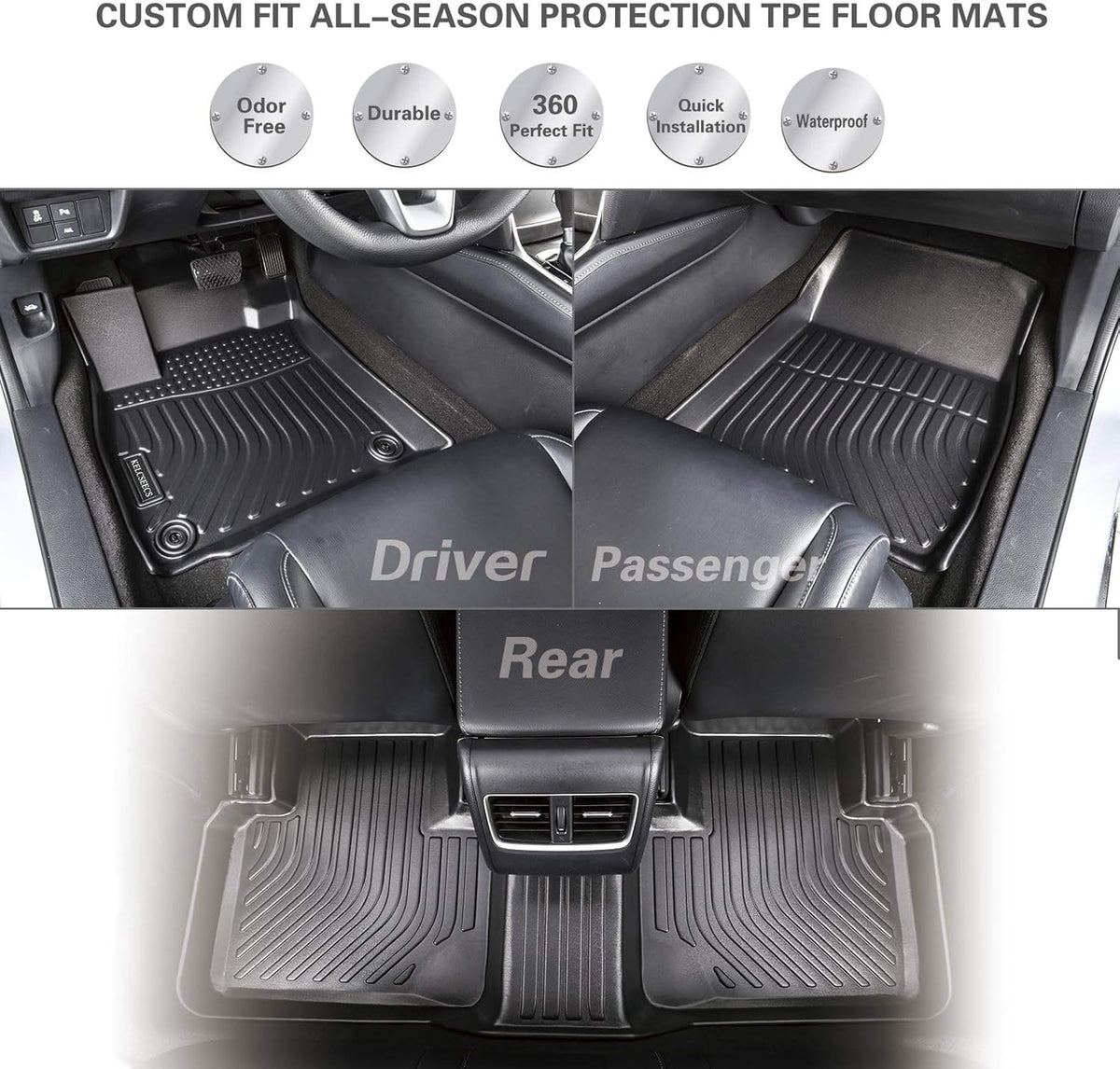 Automotive Floor Mats Full Liners 1st & 2nd Row S715094