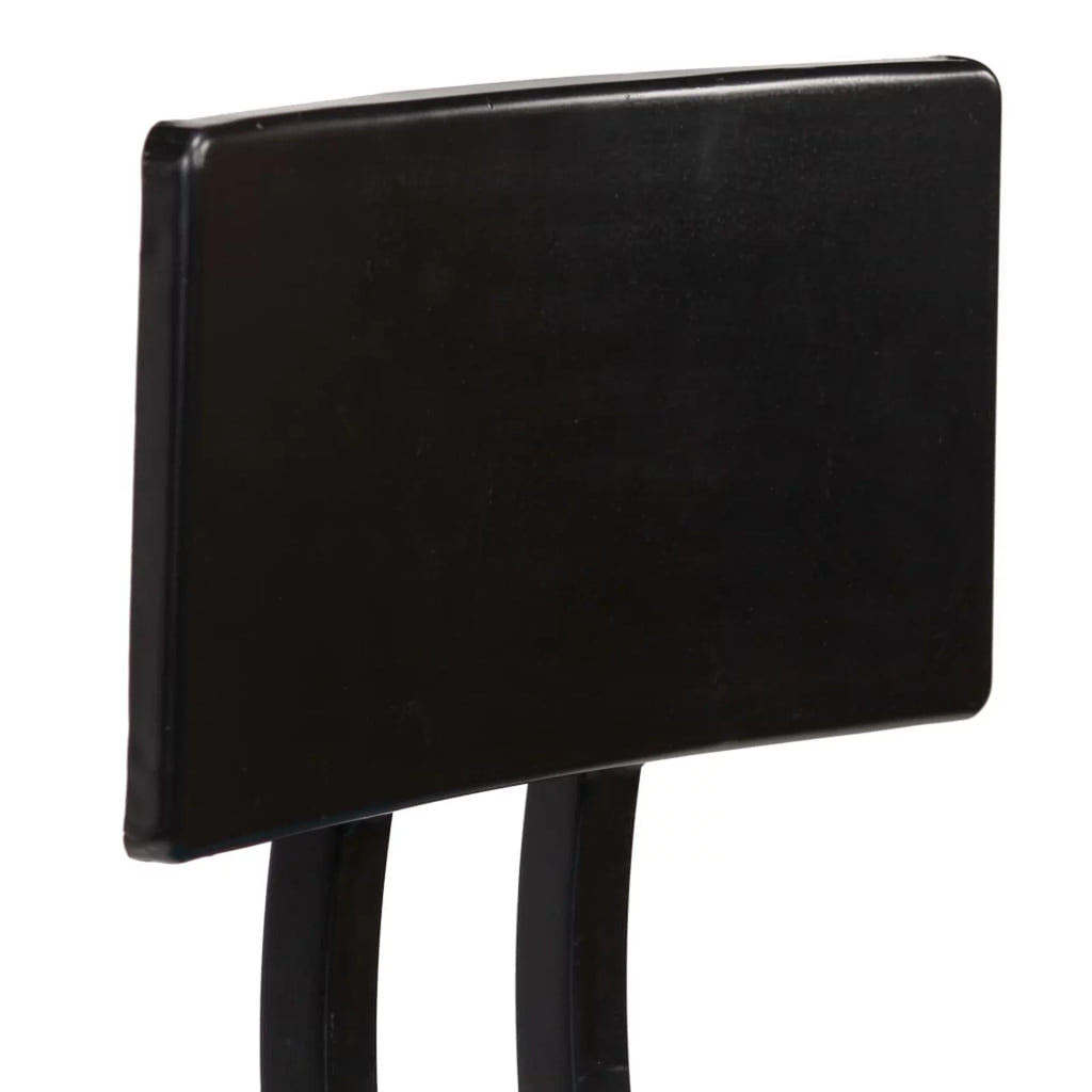 2 Piece Bar Stools with Backrest Steel Frame S364