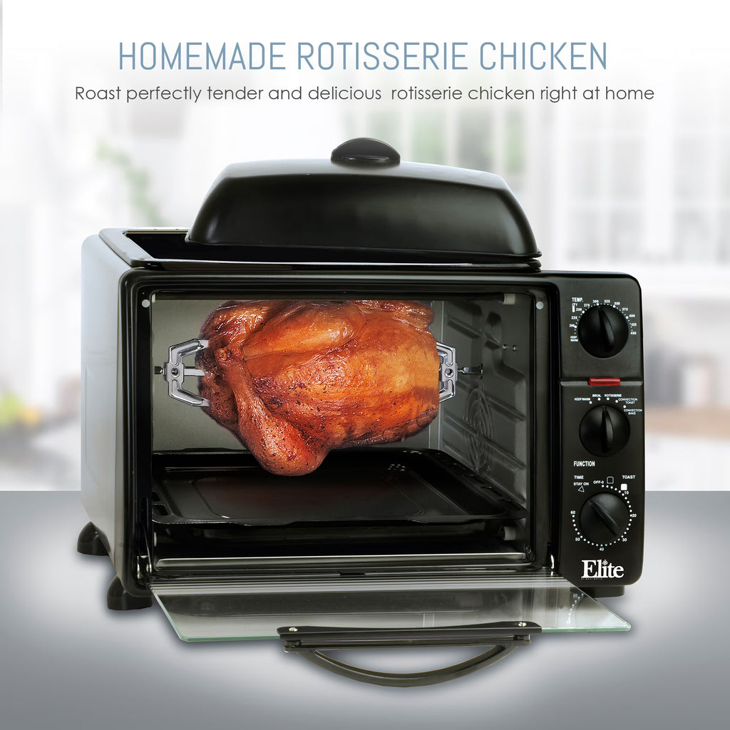8 Cu Ft. Toaster Oven with Rotisserie and Grill/Griddle Top V25677