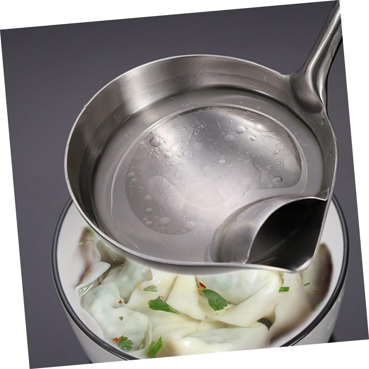 Stainless Steel Oil Separator Spoon with Fine Mesh I658