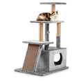 4-Level Cat Tree, 34x22 L x 24x22 W x 46x22 H, Multi-Color D375