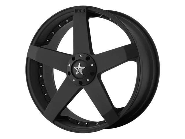 20x8 5x4.5x22/5x120 +32mm Matte Black Wheel Rim R4461