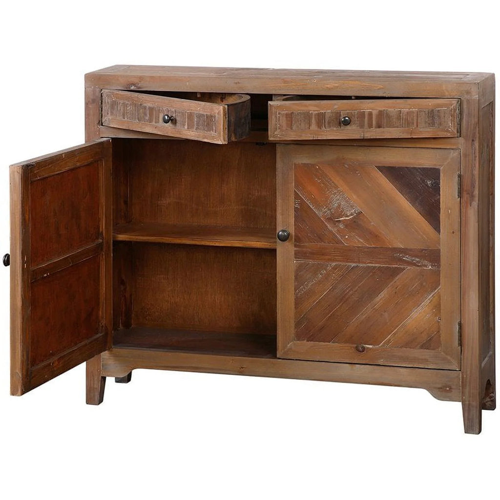 Reclaimed Wood Console Cabinet R55437