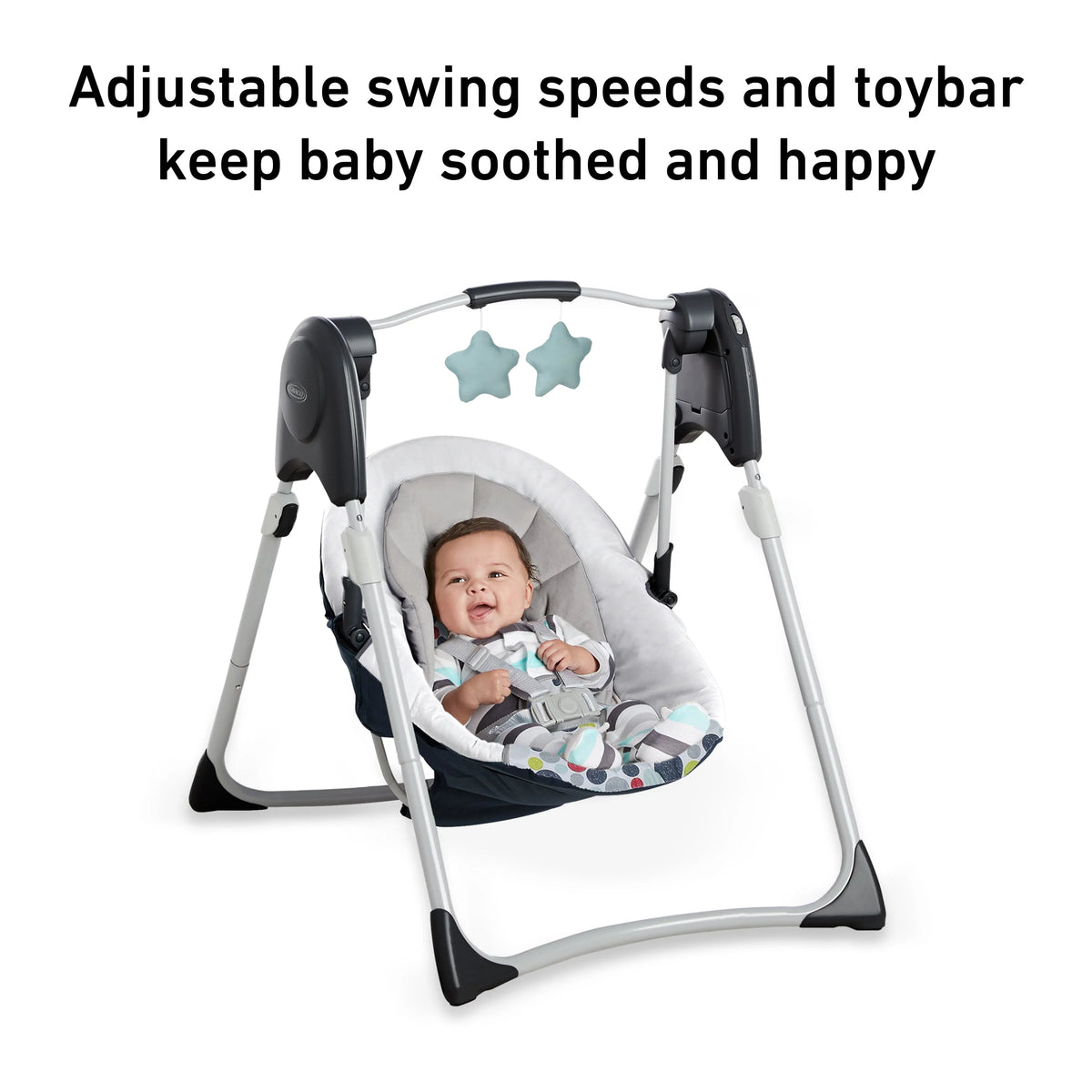 Compact Baby Swing, Gray, Infant K67572