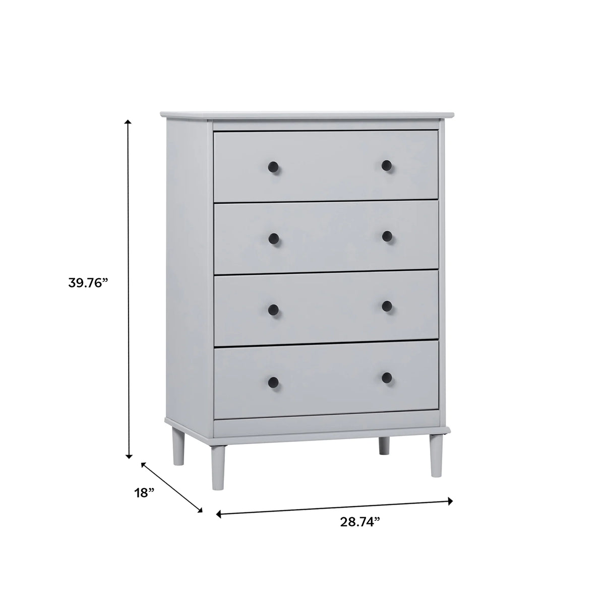 4 Drawer Solid Wood Dresser P181024