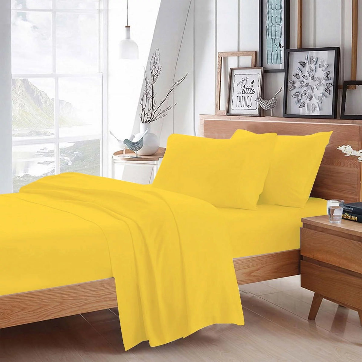100% Egyptian Cotton 4 Pcs Sheet Set Z84824