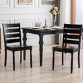 Black Wood Dining Chairs Set of 2 Q63876