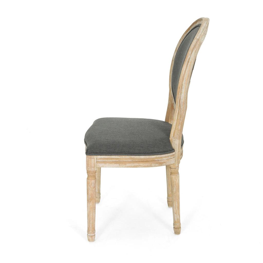 French Country Fabric Dining Chairs, Set of 4 T57667