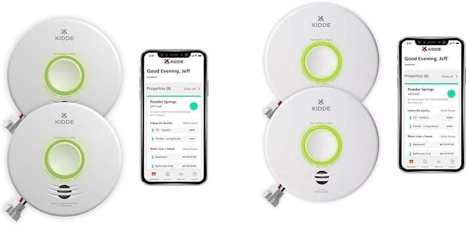 Smart Smoke & CO Detector Hardwired 2 Pack Z9894