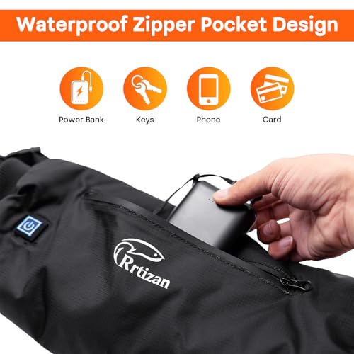 Heated Hand Warmer Pouch with 10000mAh Power Bank, 3 Levels Heating, Waterproof N8796