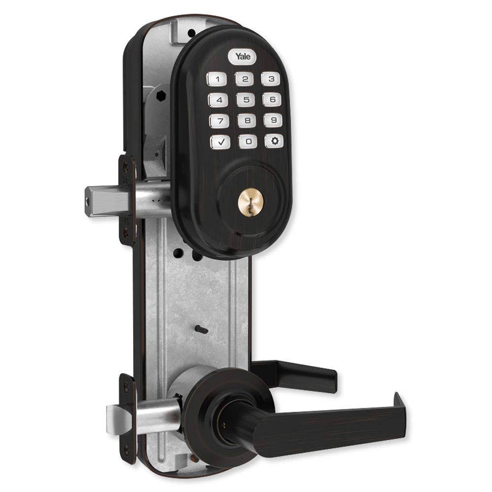 Z-Wave Interconnected Lockset with Push Button Deadbolt Z9389
