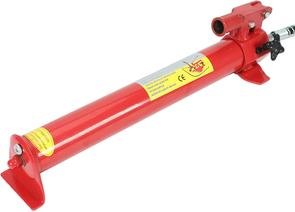 Red 20 Ton Porta Power Kit with 78.7 inch Oil Hose Hydraulic Ram O3465