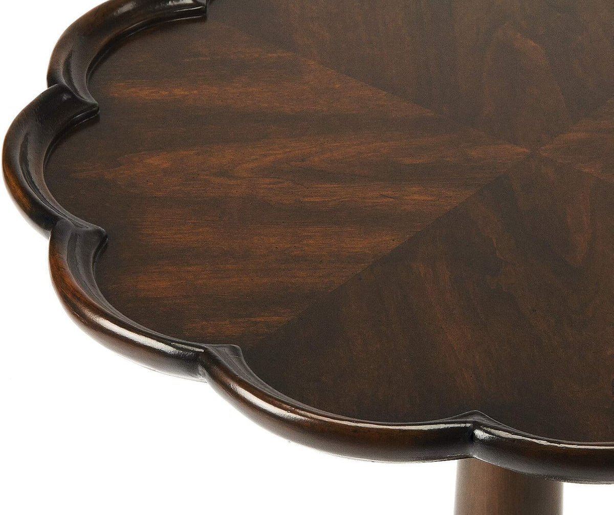 Plantation Cherry Finish Pedestal Side Table W753684