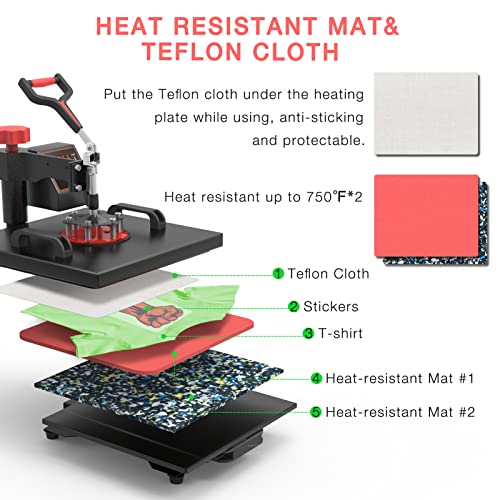 12 x 15 Inch 5 in 1 Heat Press Machine X16753