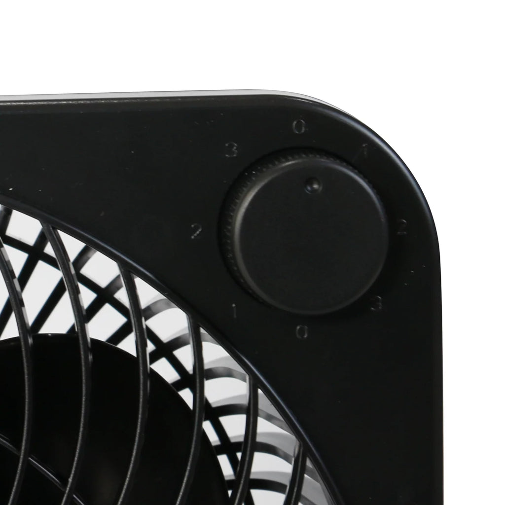 9 inch Box Fan, 3 Speeds, Black H902177