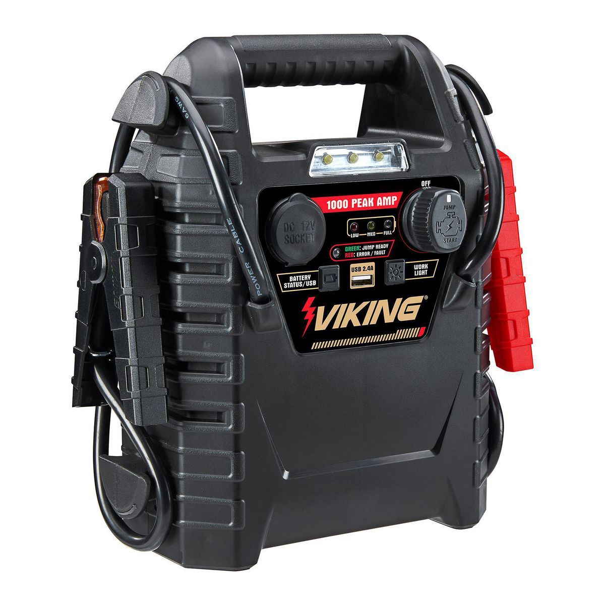 1000 Peak Amp Jump Starter and Power Pack with 150 PSI Air Compressor E8198
