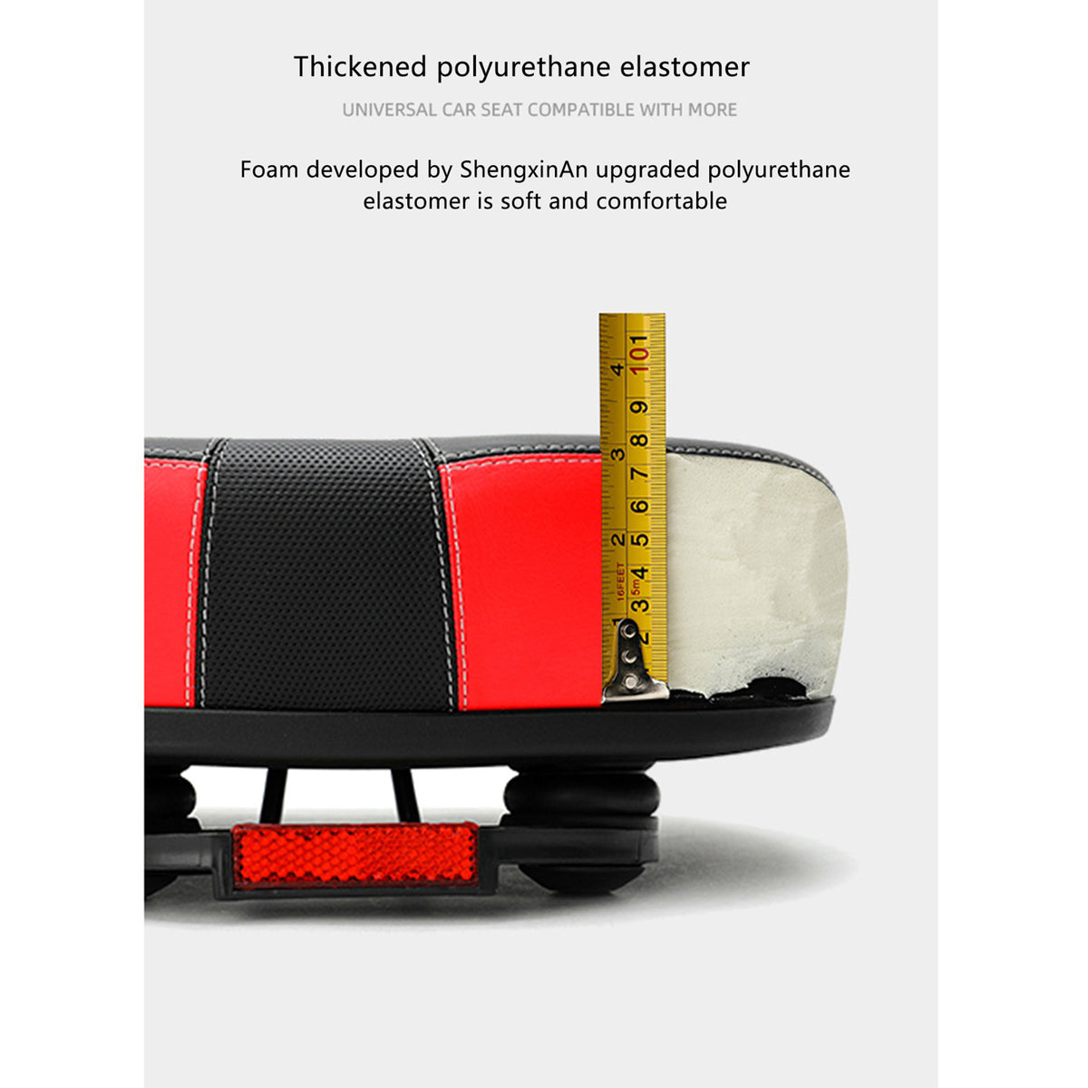PU Leather Bike Saddle with Gel Foam Pad L4162