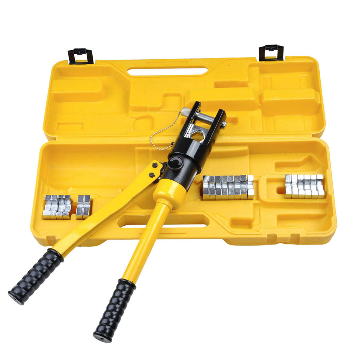 16 Ton Hydraulic Wire Cable Crimper Tool 11 Dies K8373