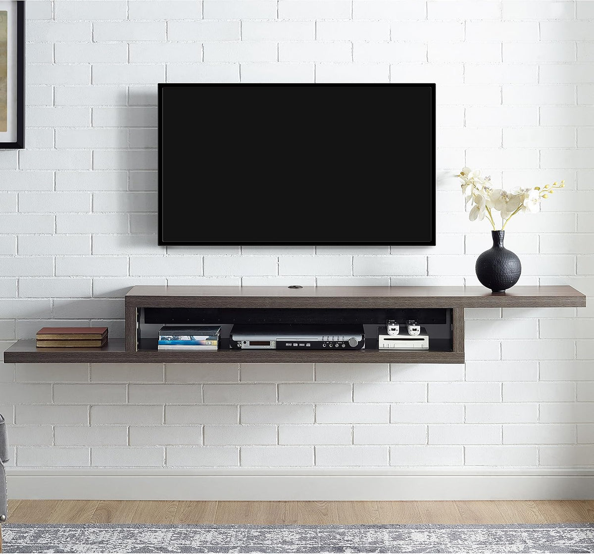 72inch Light Brown Wall Mounted TV Console E49411