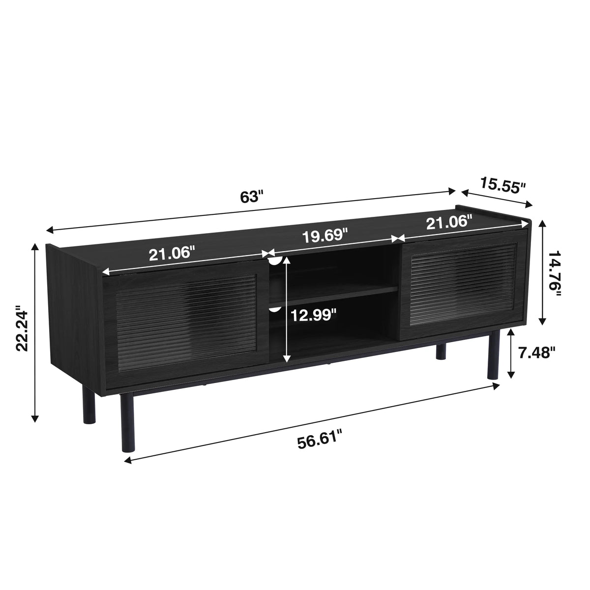 TV Stand up to 70 Natural Beige Q8058