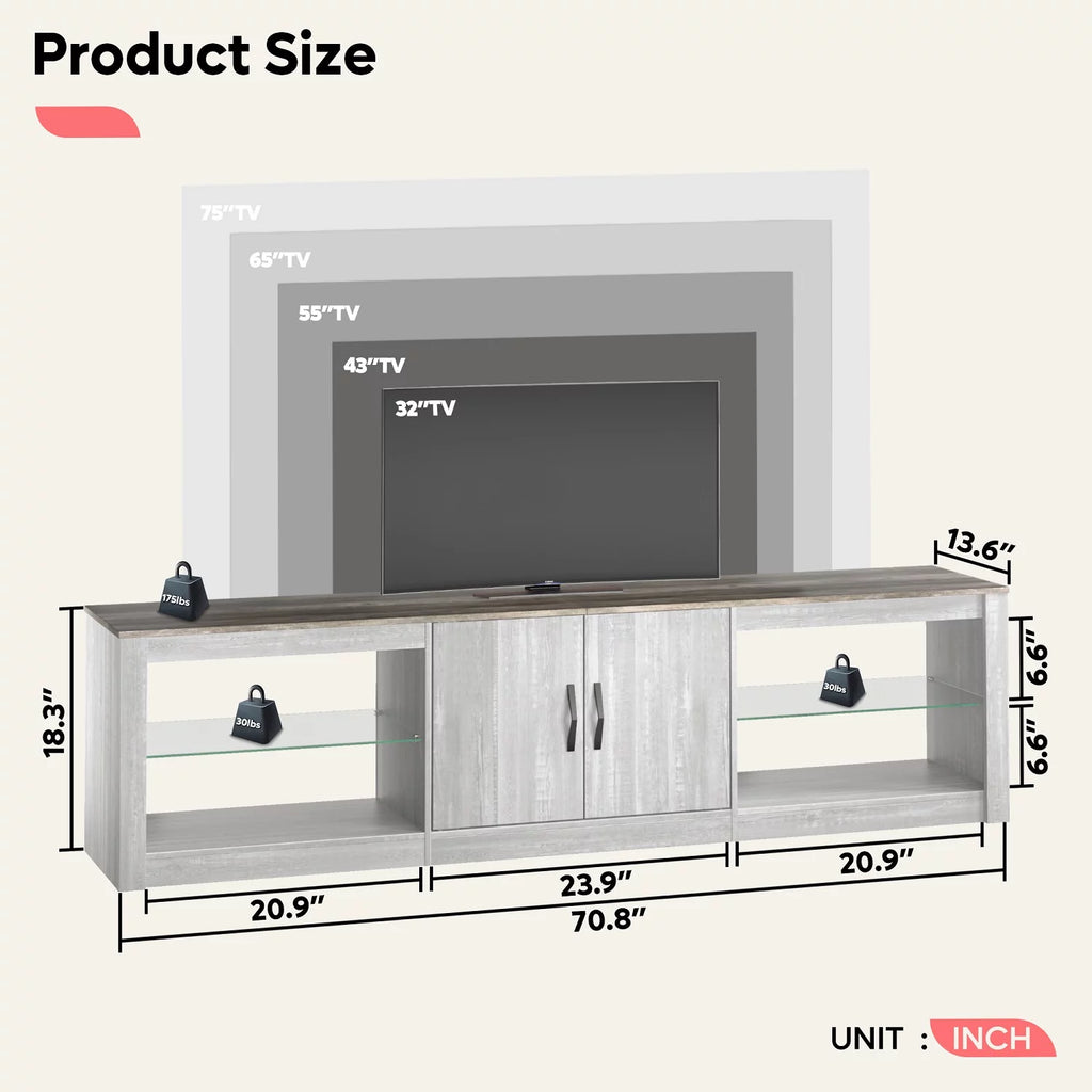 Wash Grey TV Stand O203892