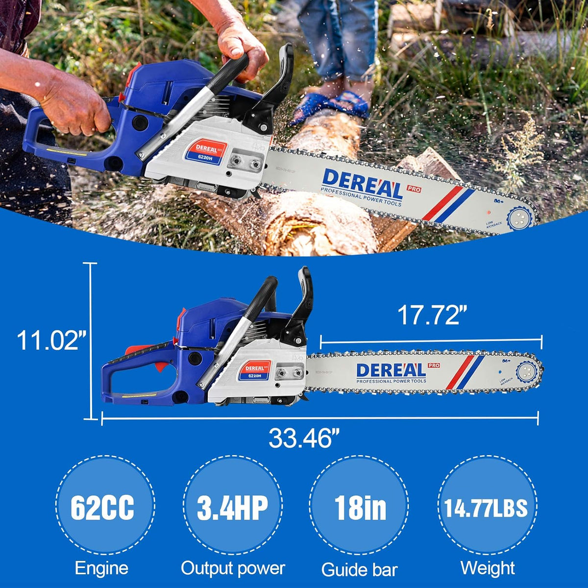 18-Inch Gas Powered Chainsaw N823237