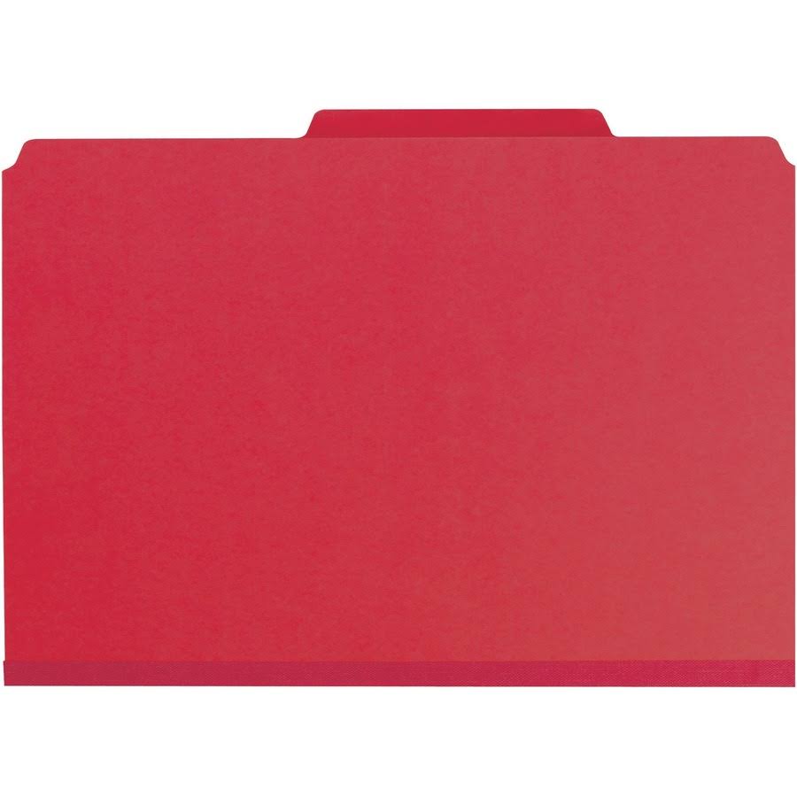 Colored Pressboard Classification Folders with Fastener A152829