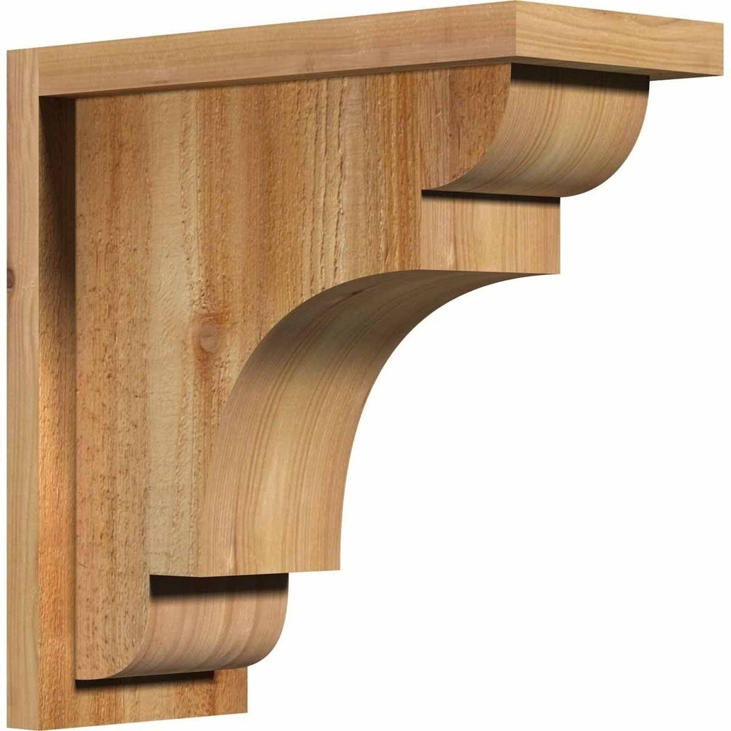Rough Sawn Corbel with Backplate, Western Red Cedar G3653