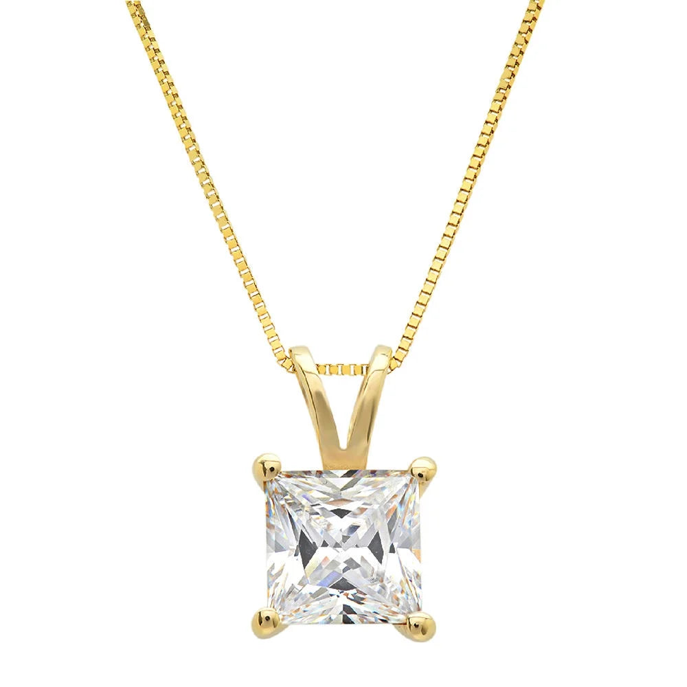 14k Yellow Gold Swiss Blue Topaz Pendant with Gold Chain R2011