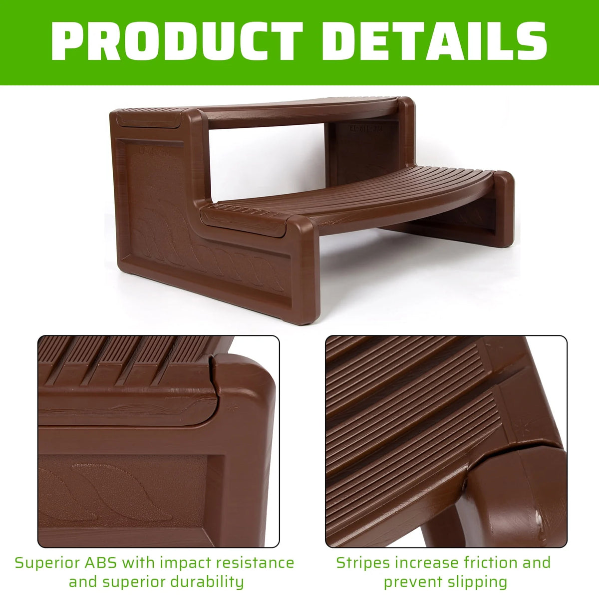 Plastic Non Slip Portable Spa Hot Tubs Step U92366