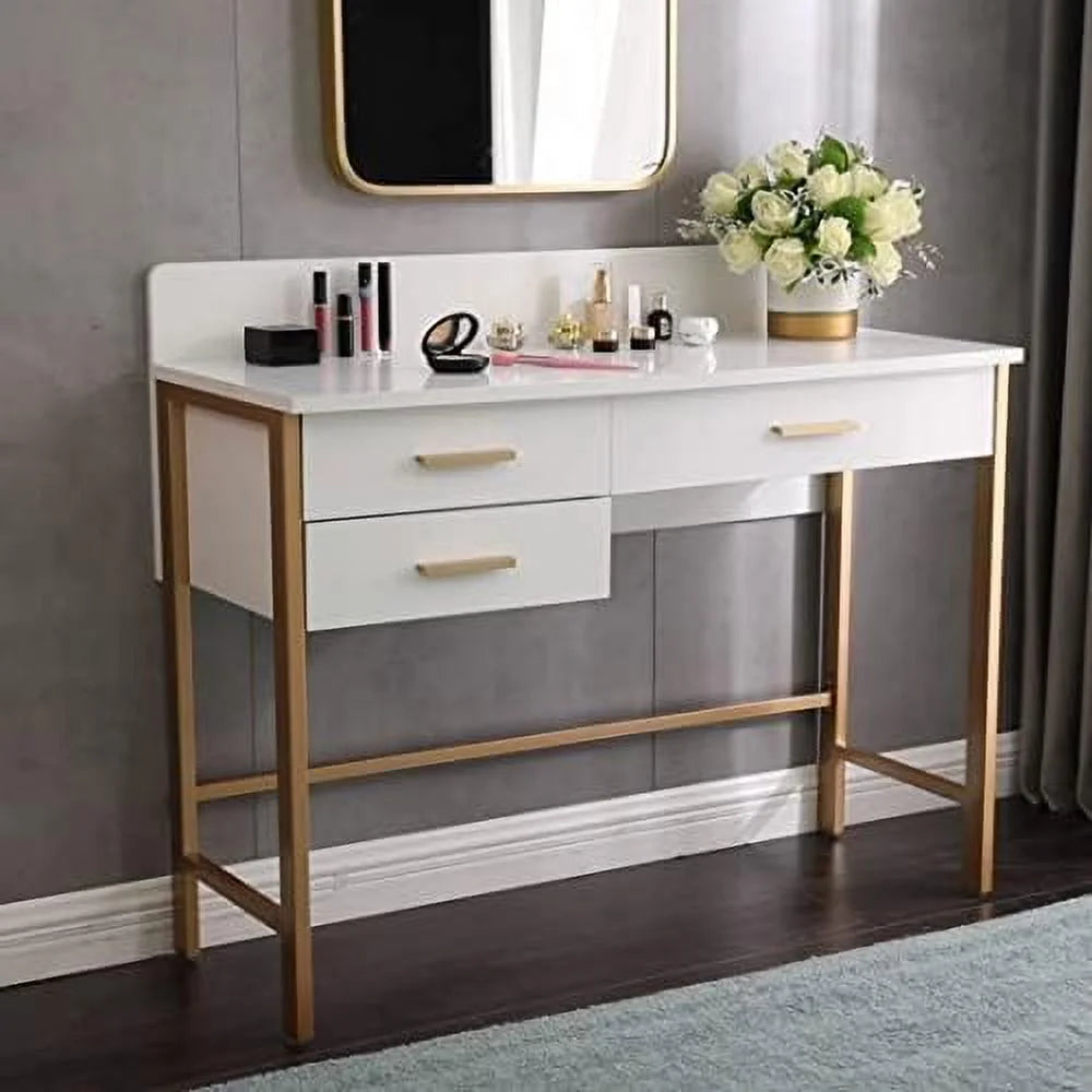 Makeup Vanity Desk with Drawers and Cabinet P6492