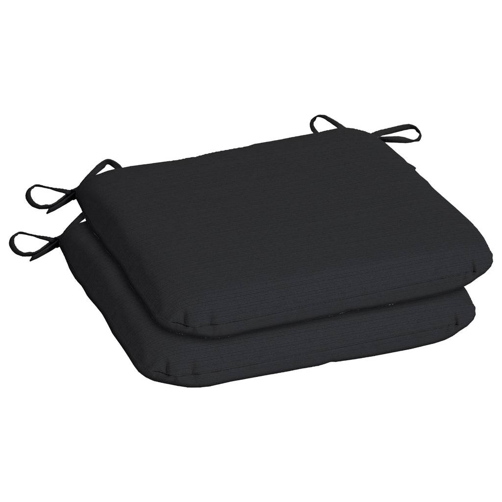 Navy Blue Rectangle Outdoor Seat Pad 2 Pack U377918
