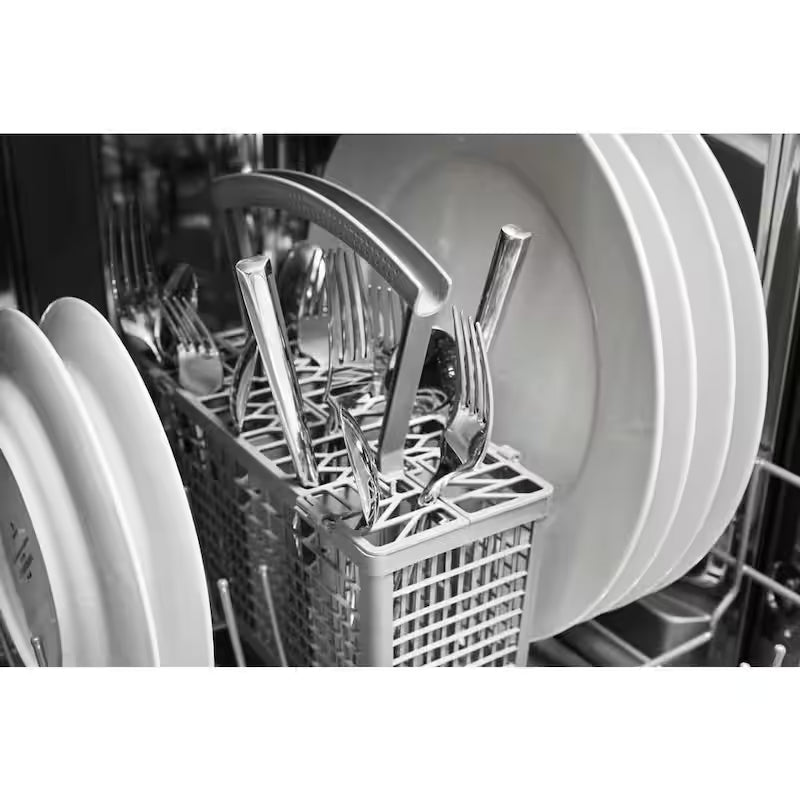 Black 18 in. Built-In Dishwasher with 5 Cycles 50 dBA W25602