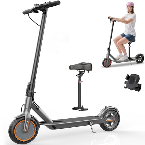 Folding Electric Scooter with Seat, 350W Motor, 8.5" Tire, 19MPH, 21Mile Range B812222