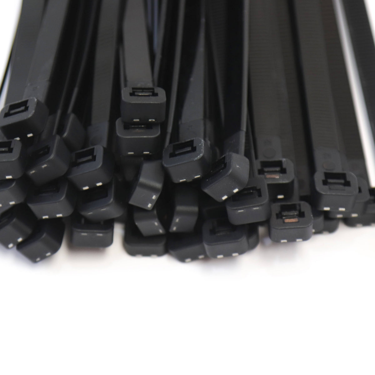 500 Pack Heavy Duty 18 Inches Black Nylon Cable Zip Ties S970