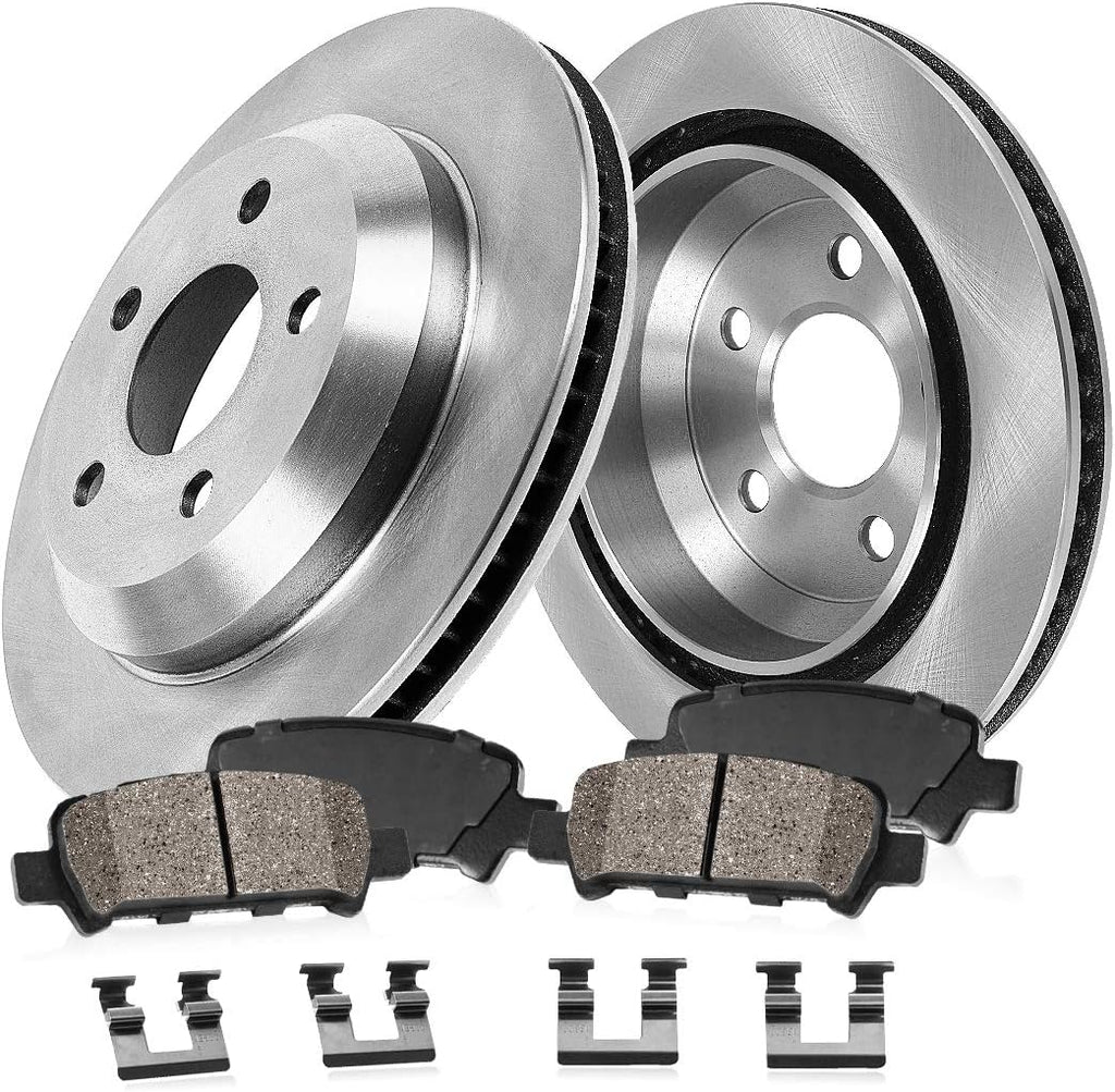 315.6 mm 5 Lug Brake Rotors + Ceramic Pads + Hardware V252