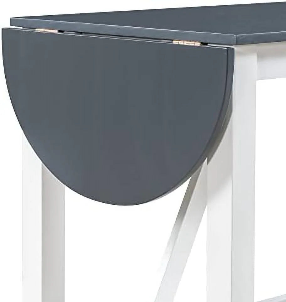 3 Piece Round Counter Height Dining Table Set with 2 Chairs H116