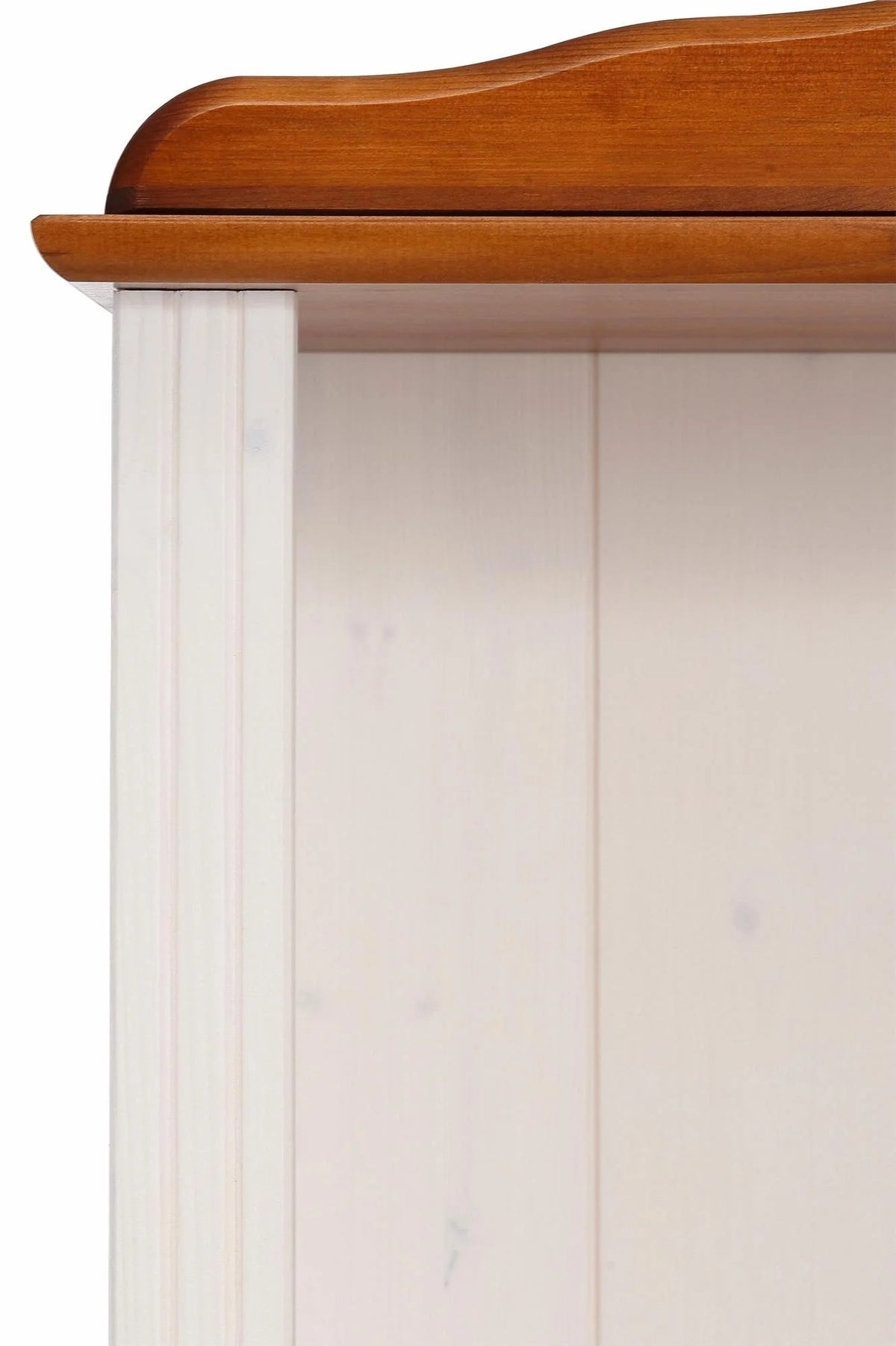 5 Shelf Open Bookcase, White and Honey X935