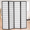 4 Panels Wood Shoji Room Divider Screen B242027