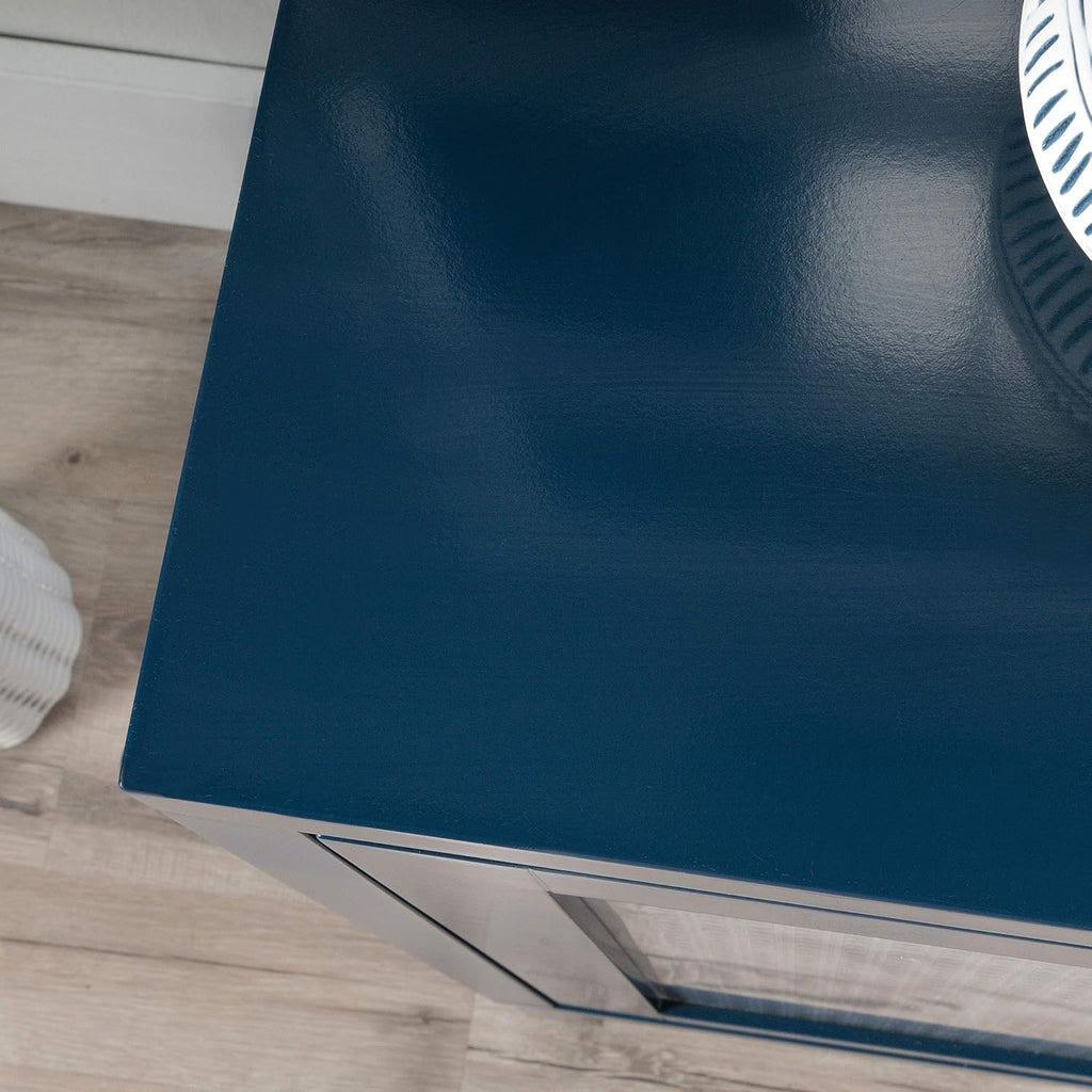 Navy Accent Storage Cabinet B823