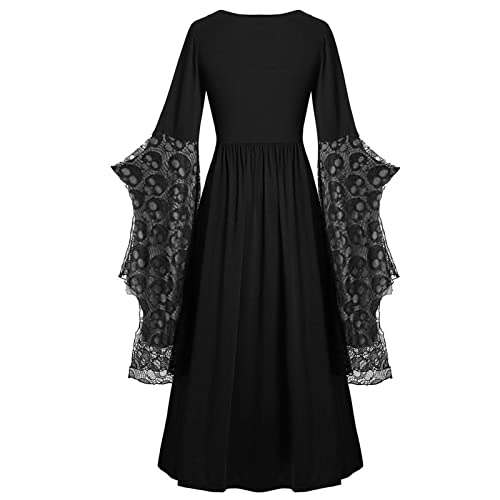 Gothic Plus Size Medieval Renaissance Steampunk Dress D26477