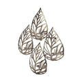 Set of 4 Gold Toned Metal Wall Candle Holders H922122