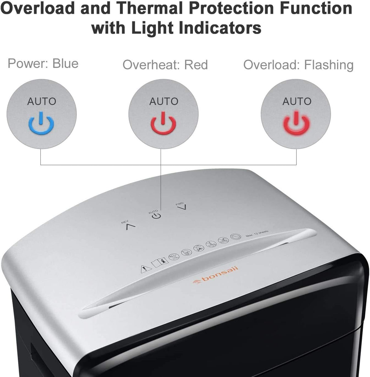 12-Sheet Micro Cut Paper Shredder with Pullout Basket N121809