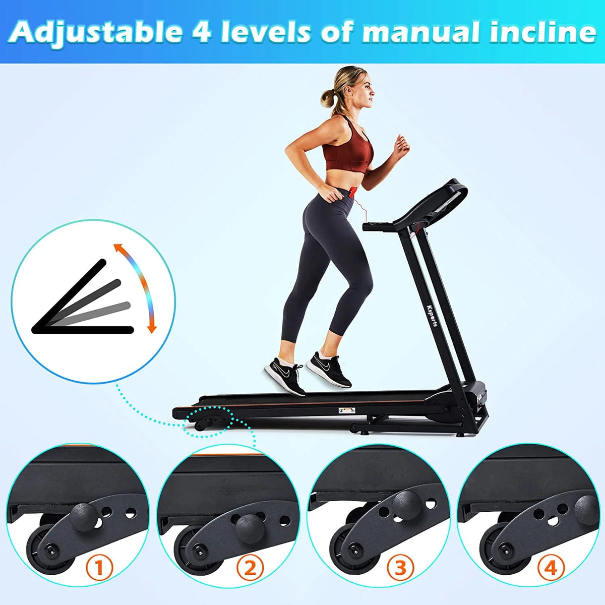 Multi Function Treadmill with Inclines K62178