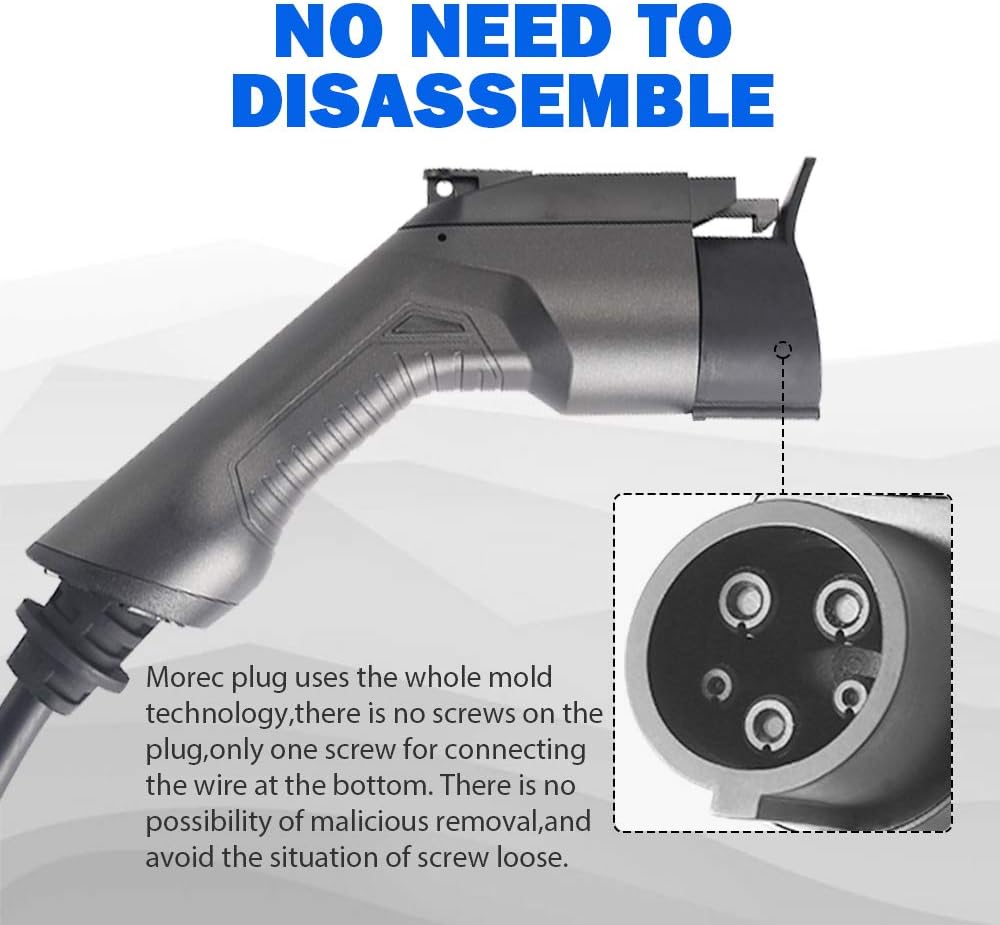 Portable Level 2 Electric Vehicle Charger, NEMA 14-50 26ft Cable D388415